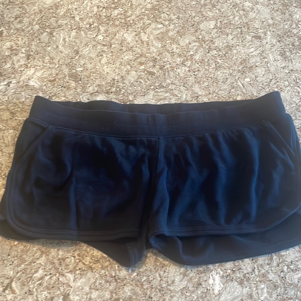 Black Maternity Motherhood Maternity Lounge  Shorts - XL